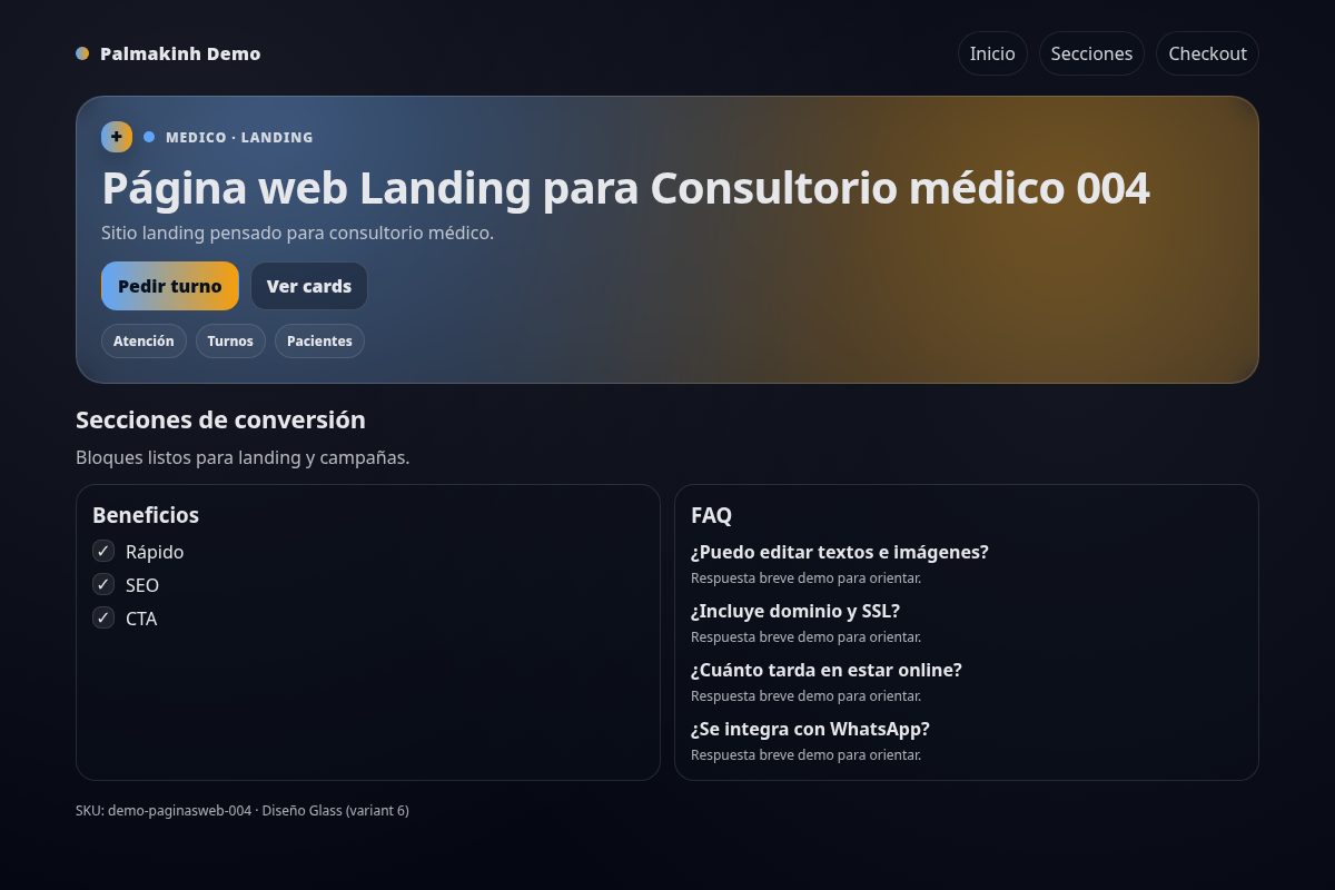 Página web Landing para Consultorio médico 004