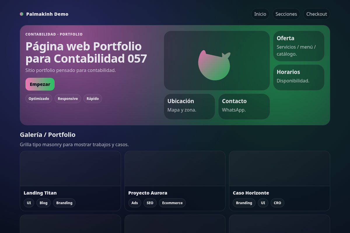 Página web Portfolio para Contabilidad 057